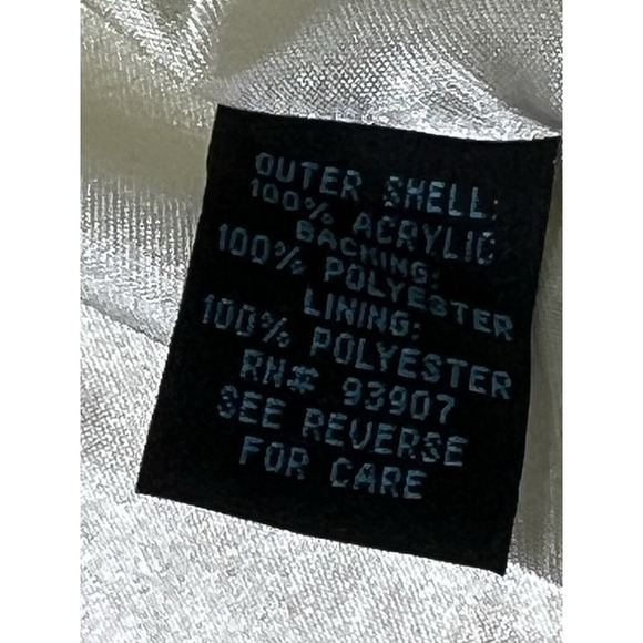 Pacific Rose Cream Faux Fur with Buttons Women's Jacket Small - Picture 6 of 11